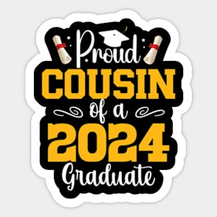 Proud cousin class of 2024 graduate cousin Graduation Sticker